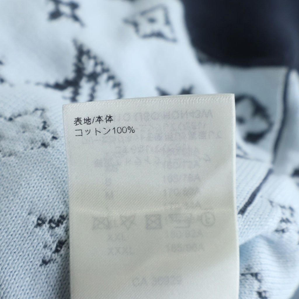 LOUIS VUITTON(ルイヴィトン) 24SS モノグラム グラディエント コットン プルオーバーフーディー パーカー ネイビー RM241Q USO HQN43W