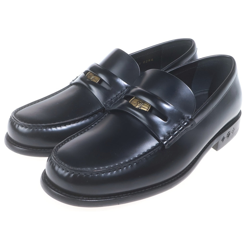 LOUIS VUITTON(ルイヴィトン) LOUIS LOAFER ルイス コイン レザー ローファー シューズ ブラック 1ADFMP