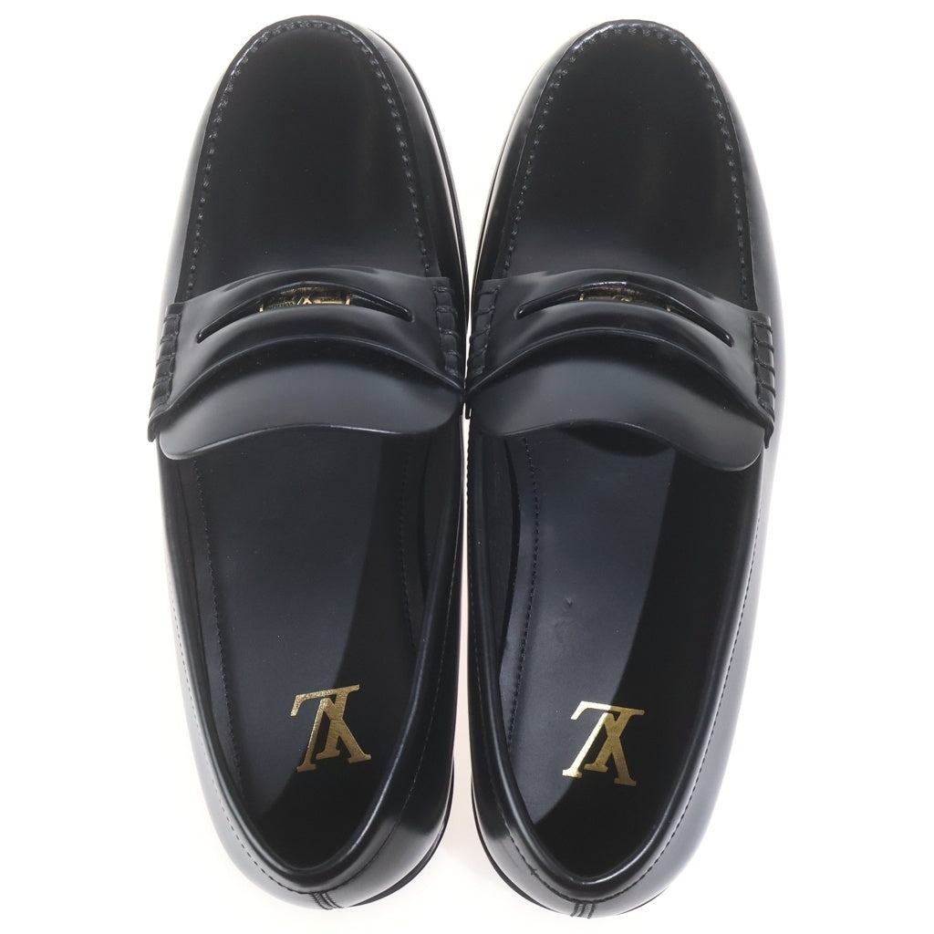 LOUIS VUITTON(ルイヴィトン) LOUIS LOAFER ルイス コイン レザー ローファー シューズ ブラック 1ADFMP