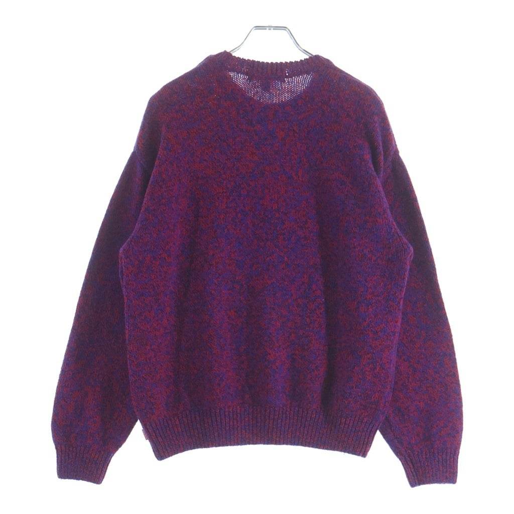 SUPREME(シュプリーム) 25SS CONTRAST LOGO SWEATER コントラストロゴセーター クルーネック長袖ニット パープル