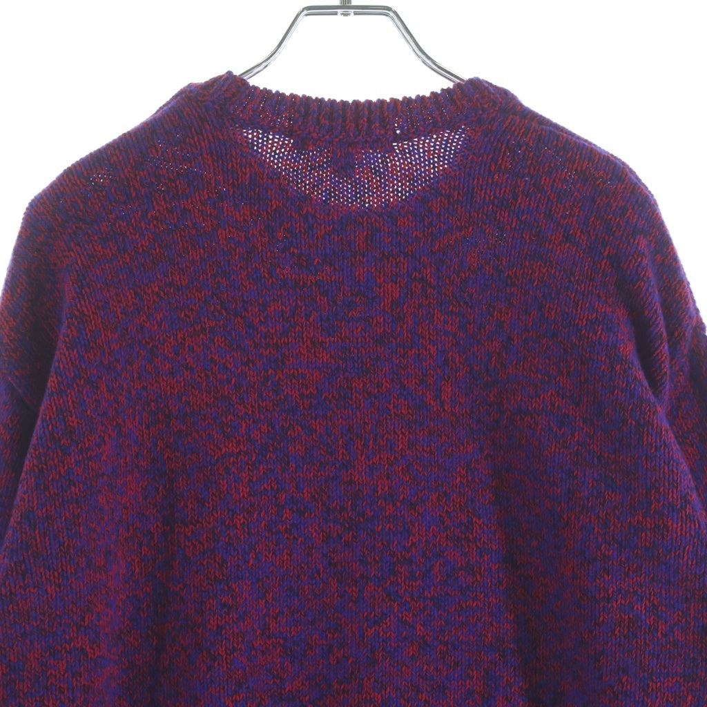 SUPREME(シュプリーム) 25SS CONTRAST LOGO SWEATER コントラストロゴセーター クルーネック長袖ニット パープル