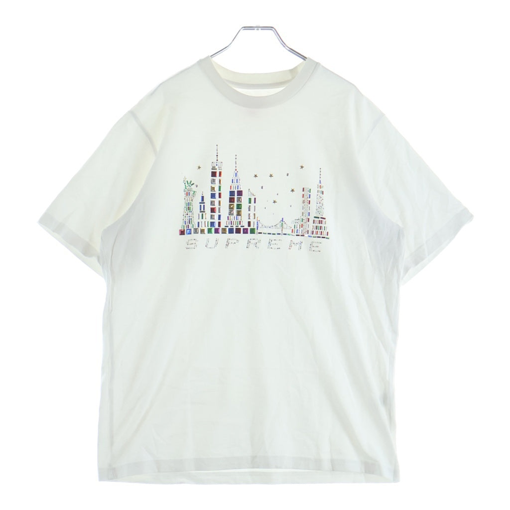 SUPREME(シュプリーム) 21AW SKYLINE S/S TOP スカイライントップ マルチスタッズ半袖クルーネックTシャツ カットソー ホワイト