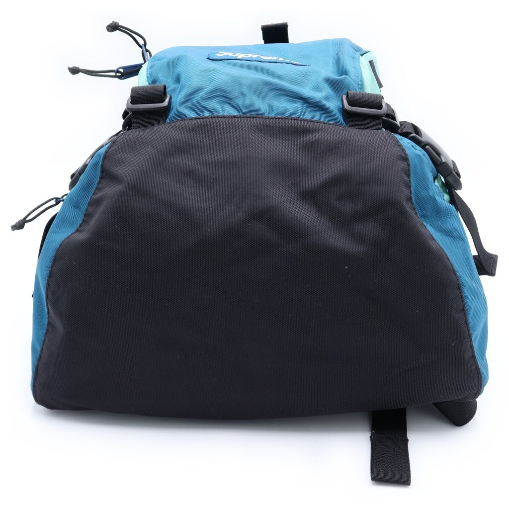 SUPREME(シュプリーム) 19AW BACKPACK ロゴ刺繍サイドポケットコーデュラナイロンバックパック リュック ブルー