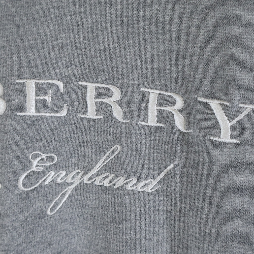 BURBERRY(バーバリー) ロゴ刺繍 クルーネック長袖チュニックスウェットワンピース レディース グレー 4057511