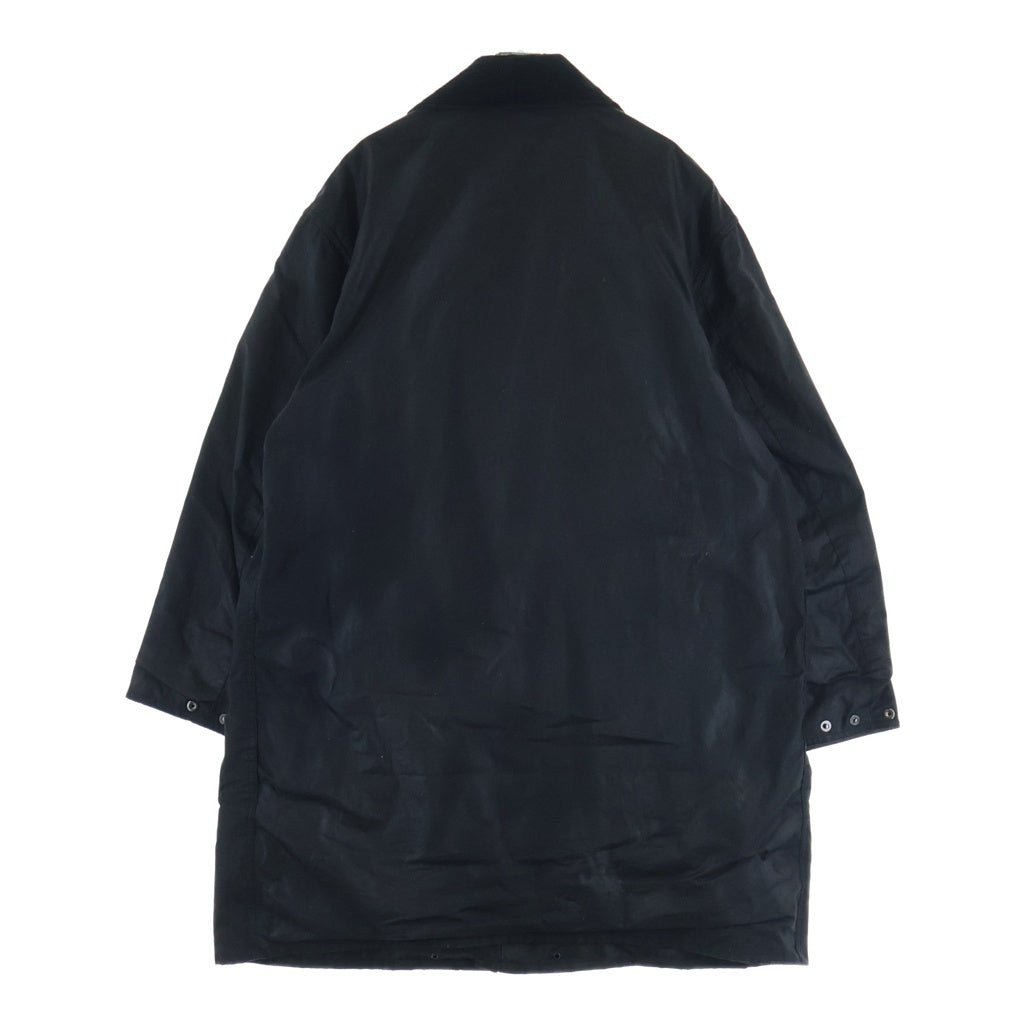 Barbour(バブアー) 22AW OS BORDER ボーダー 裏地チェック ワックスコーティング オイルドジャケット ブラック 222MWX2089
