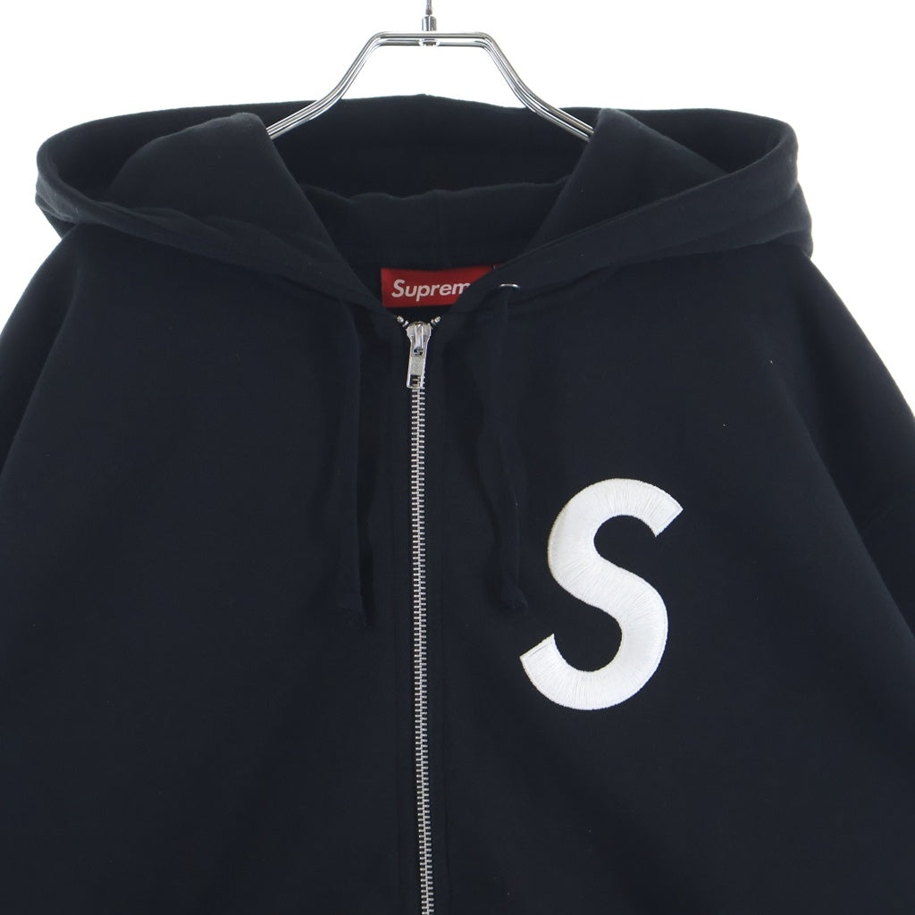 SUPREME(シュプリーム) 25AW S Logo Zip Up Hooded Sweatshirt Sロゴ スウェット ジップアップパーカー ブラック