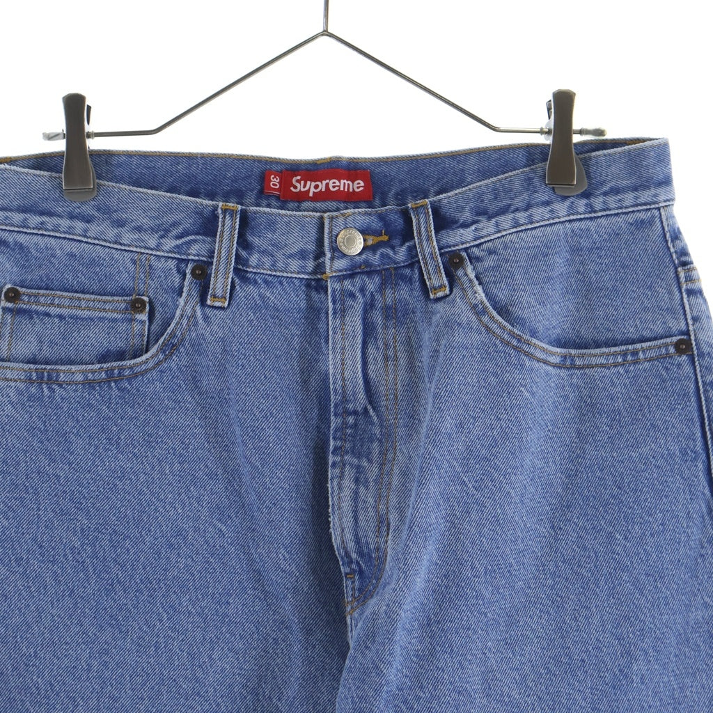 SUPREME(シュプリーム) 25SS Baggy Jean バギージーンズ バッククラシックロゴ刺繍 ジップフライ デニムパンツ インディゴ