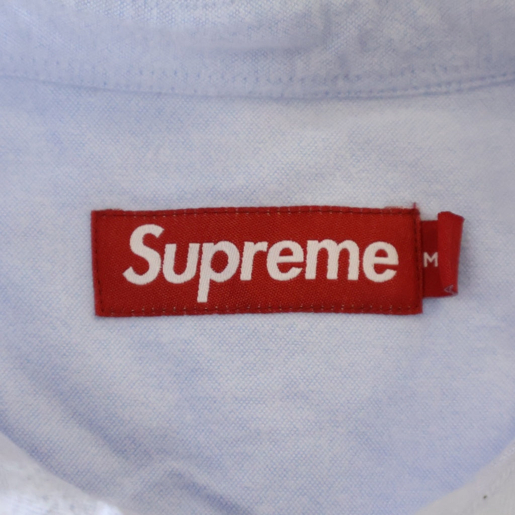 SUPREME(シュプリーム) 24AW Loose Fit Flannel Oxford Shirt ルーズフィット フランネルオックスフォード ロングスリーブ シャツ ブルー