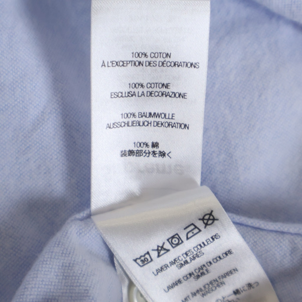 SUPREME(シュプリーム) 24AW Loose Fit Flannel Oxford Shirt ルーズフィット フランネルオックスフォード ロングスリーブ シャツ ブルー