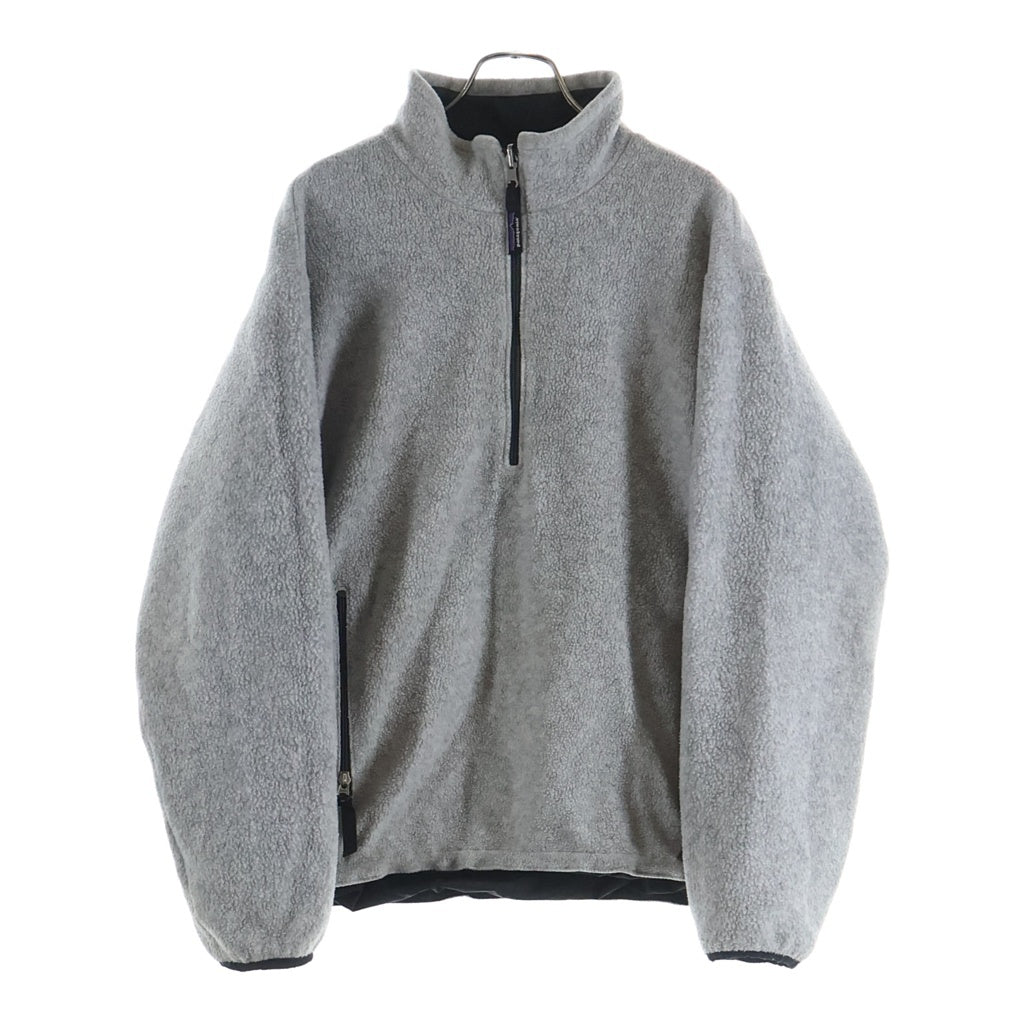 PATAGONIA(パタゴニア) 98AW REVERSIBLE GLISSADE PULLOVER USA製 グリセード リバーシブル プルオーバーフリースジャケット グレー/ブラック 30273