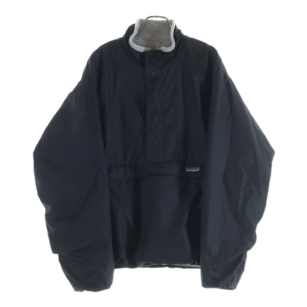 PATAGONIA(パタゴニア) 98AW REVERSIBLE GLISSADE PULLOVER USA製 グリセード リバーシブル プルオーバーフリースジャケット グレー/ブラック 30273