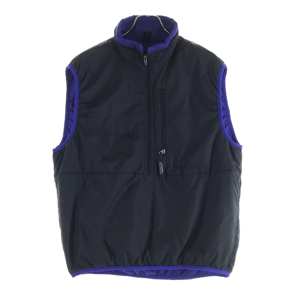 PATAGONIA(パタゴニア) 00AW PUFFBALL PULLOBER VEST パフボール ハーフジップ 中綿プルオーバーベスト ブラック/ブルー 84014