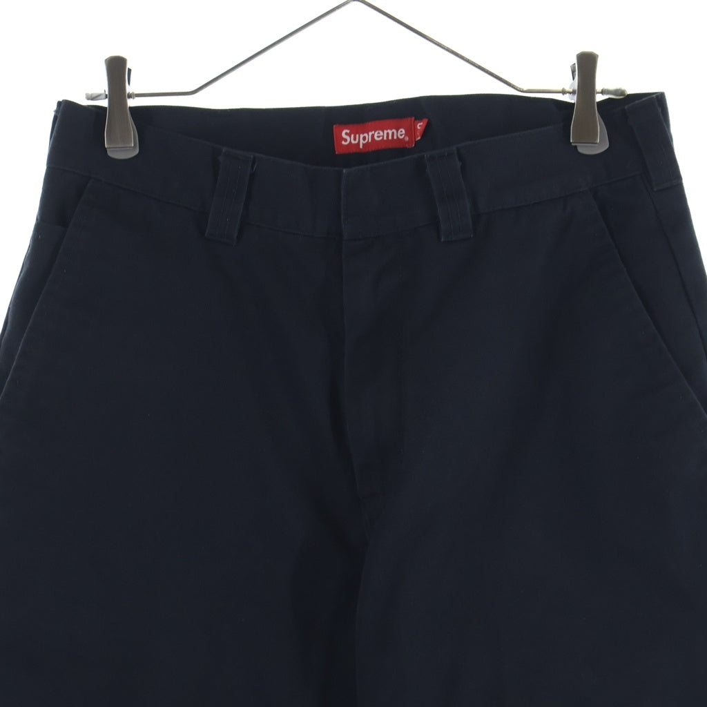SUPREME(シュプリーム) Work Pant ジップフライ ストレートワークパンツ ブラック