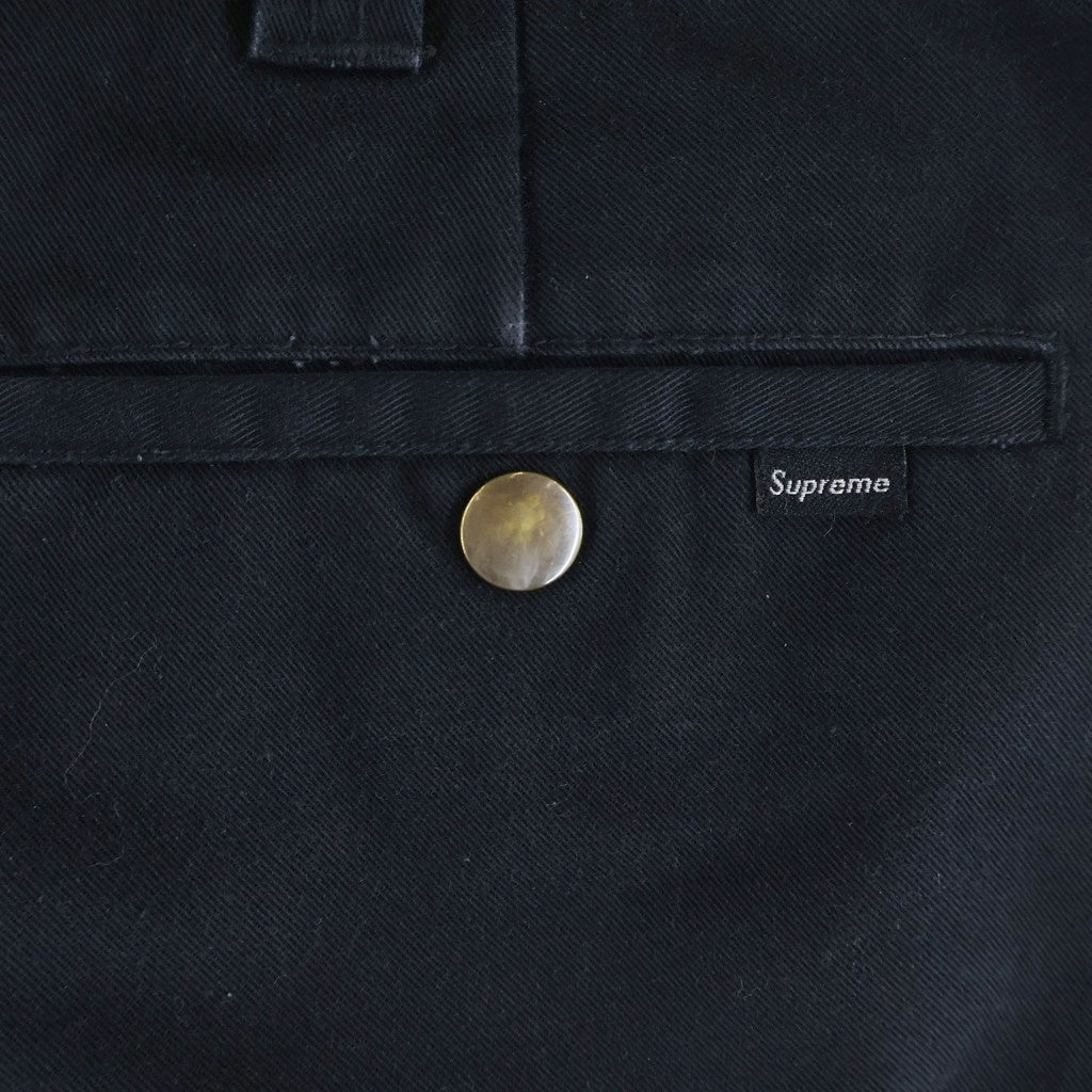 SUPREME(シュプリーム) Work Pant ジップフライ ストレートワークパンツ ブラック