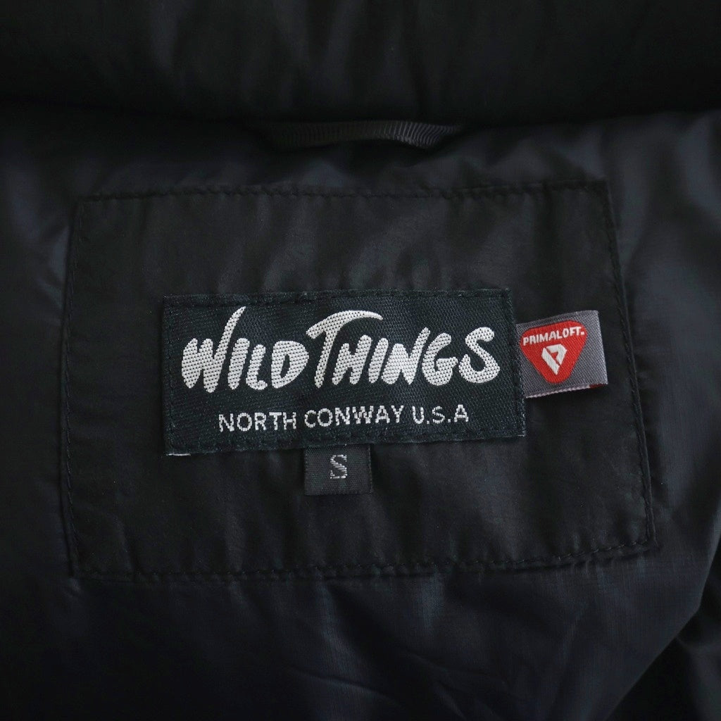 WILD THINGS(ワイルドシングス) MONSTER PARKA モンスターパーカー プリマロフト ジップアップ中綿ジャケット ブラック WT21213SN