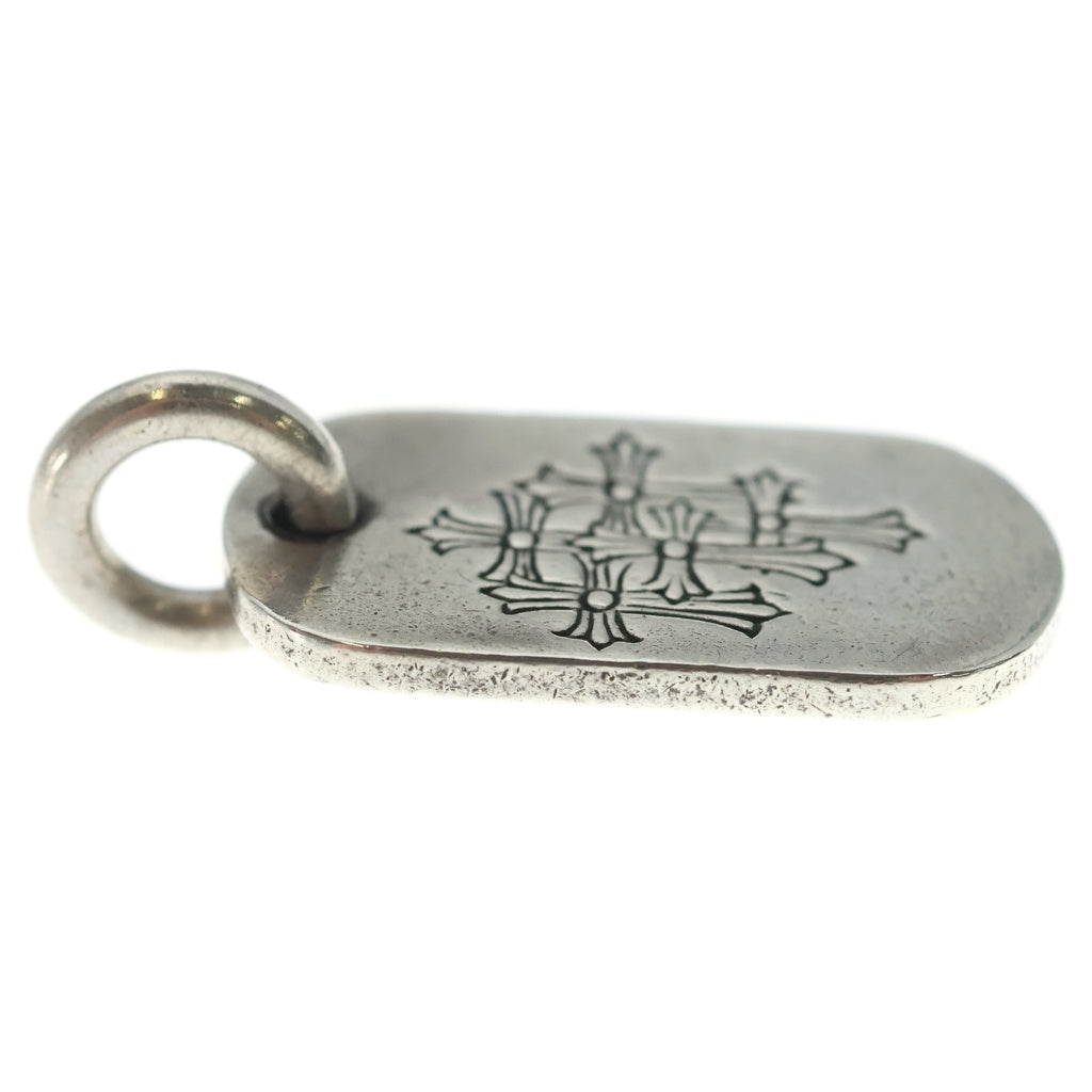CHROME HEARTS(クロムハーツ) D TAG SML スモールドッグタグ セメタリーエングレイブオールド ネックレストップ シルバー