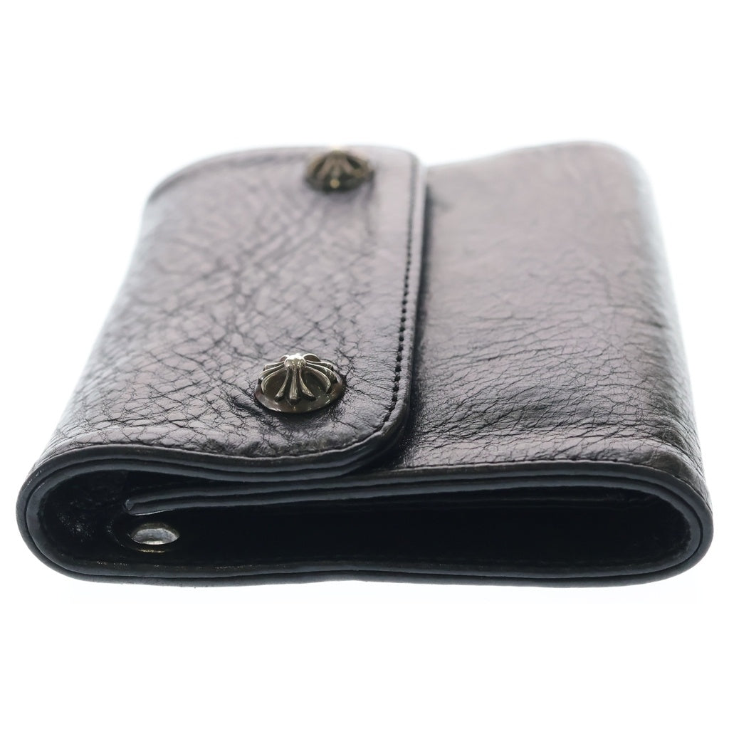 CHROME HEARTS(クロムハーツ) WAVE MINI ウェーブミニ レザーウォレット 財布 ブラック
