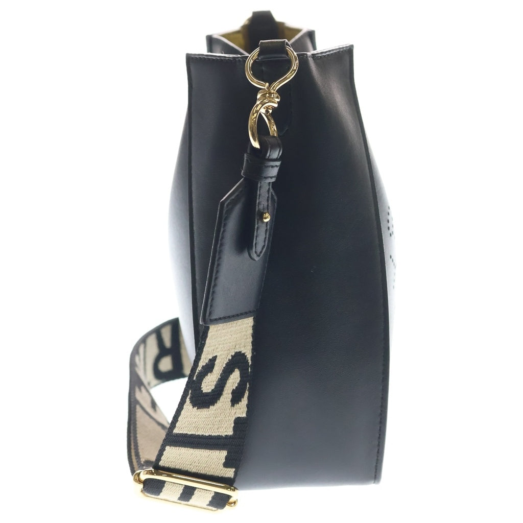 STELLA McCARTNEY(ステラマッカートニー) ロゴアジャスタブルベルト エコレザー ポシェット ショルダーバッグ ブラック 700073 W8542 レディース