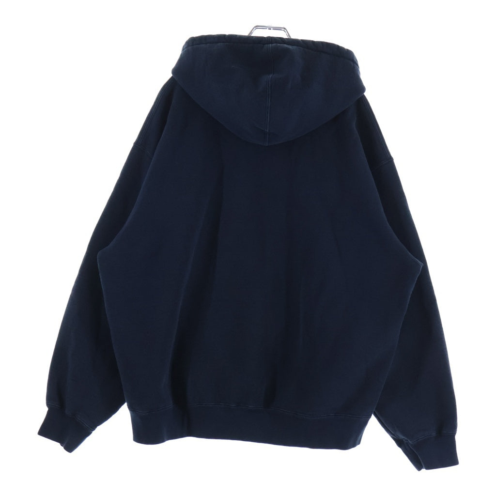 SUPREME(シュプリーム) 25AW Washed Old English Hooded Sweatshirt ウォッシュド加工 オールドイングリッシュロゴ プルオーバースウェットパーカー ネイビー
