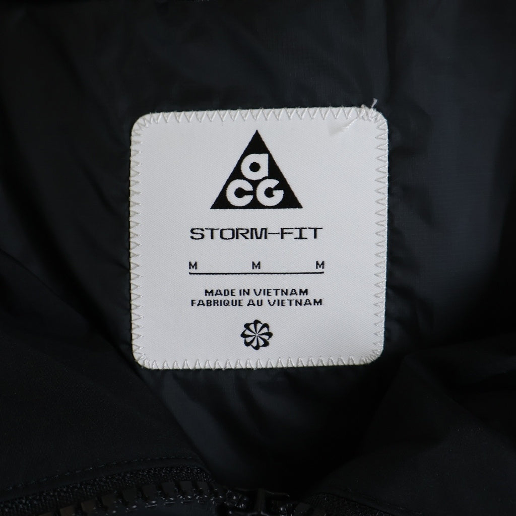 NIKE ACG(ナイキエーシージー) PRIMALOFT SKULL PEAK STORM-FIT JACKET プリマロフト スカルピーク ストームフィット ジップアップフーデッドジャケット ブラック FV8682-010