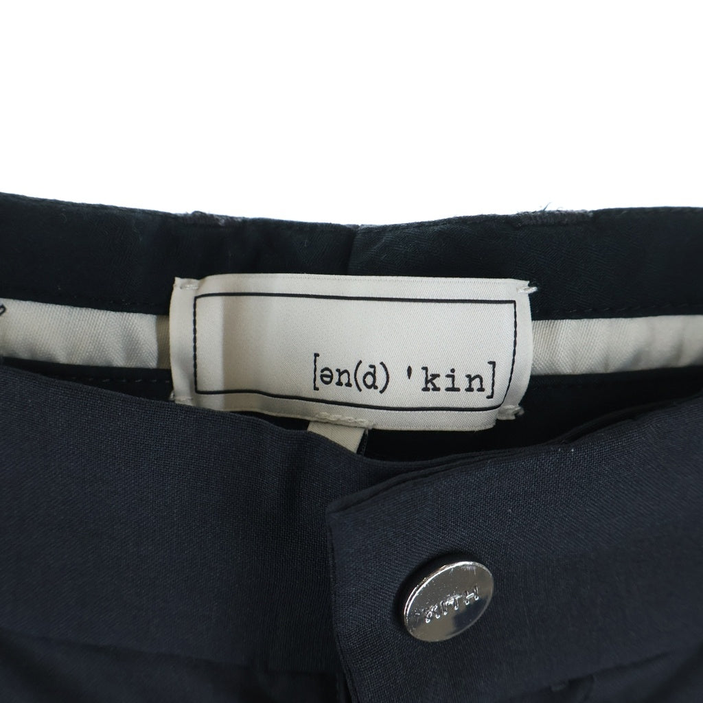 KITH(キス) サイドナイロン切替 1タック ストレートスラックスパンツ グレー 25-030-060-0032-3-0