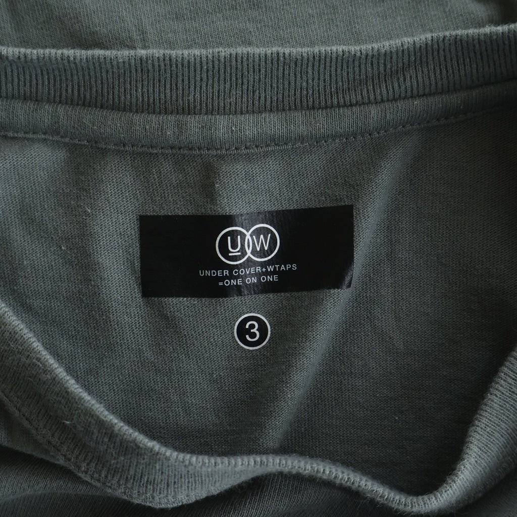 UNDERCOVER(アンダーカバー) 25SS ×WTAPS INDIVIDUALITY SS COTTON ダブルタップス インディビジュアリティ コットン クルーネック半袖Tシャツ カットソー グレー UC2E9802-5