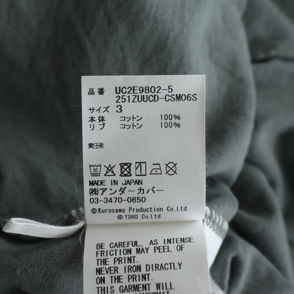 UNDERCOVER(アンダーカバー) 25SS ×WTAPS INDIVIDUALITY SS COTTON ダブルタップス インディビジュアリティ コットン クルーネック半袖Tシャツ カットソー グレー UC2E9802-5