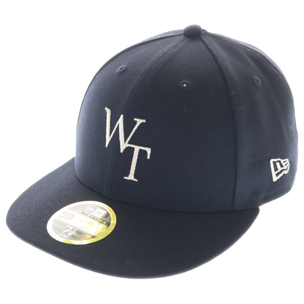 WTAPS(ダブルタップス) 25SS ×NEW ERA 59FIFTY LOW PROFILE ニューエラ ロープロファイル ロゴエンブロイダリーキャップ 帽子 ネイビー/グレー 251NENED-HT02