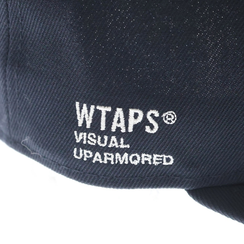 WTAPS(ダブルタップス) 25SS ×NEW ERA 59FIFTY LOW PROFILE ニューエラ ロープロファイル ロゴエンブロイダリーキャップ 帽子 ネイビー/グレー 251NENED-HT02
