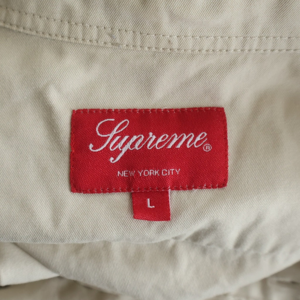 SUPREME(シュプリーム) 22AW Small Box Shirt スモール ボックス コットン ボタンダウンカラー 長袖シャツ ベージュ