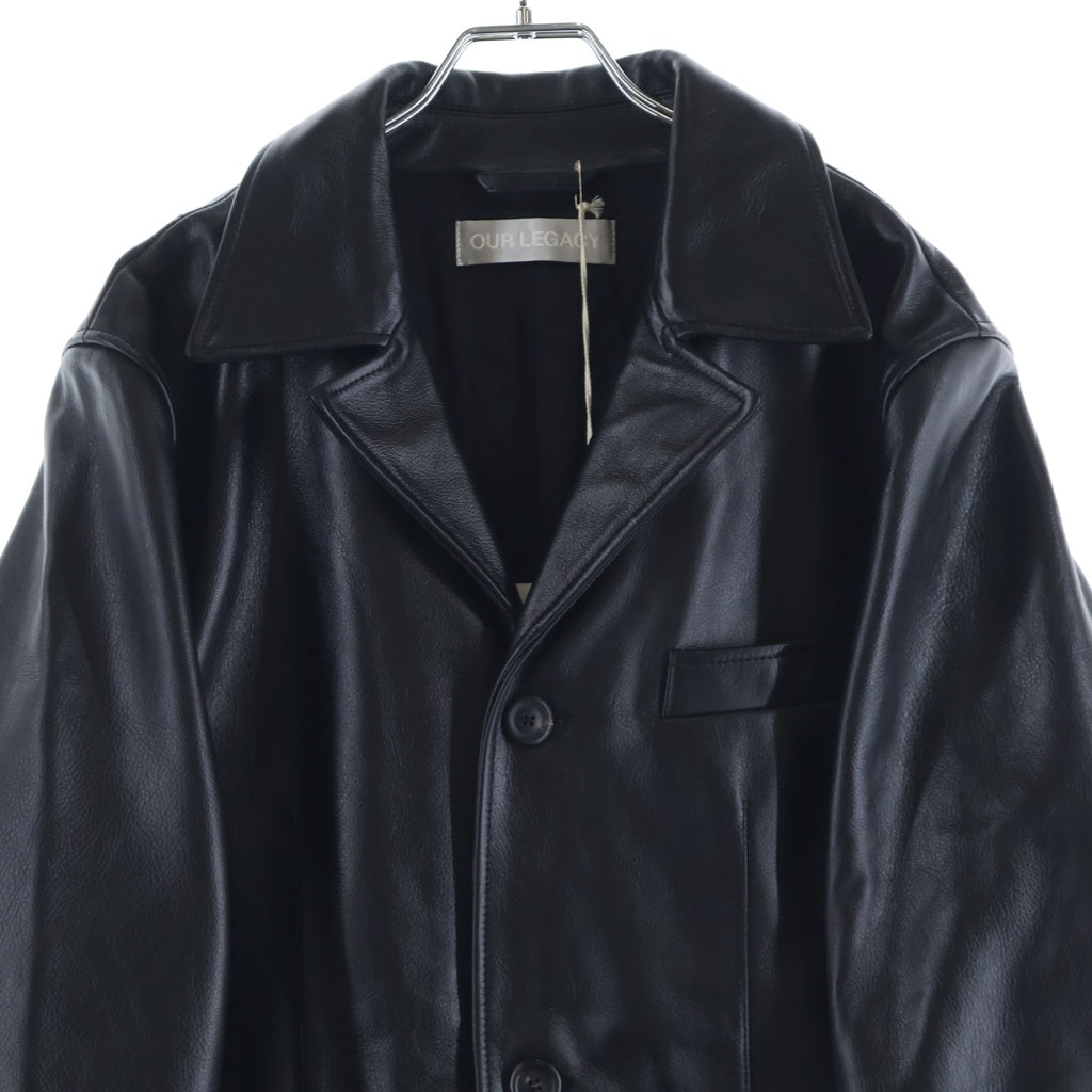 OUR LEGACY(アワーレガシー) 24AW ALLEY JACKET アレイ カーフレザー テーラードジャケット ブラック M4249AH