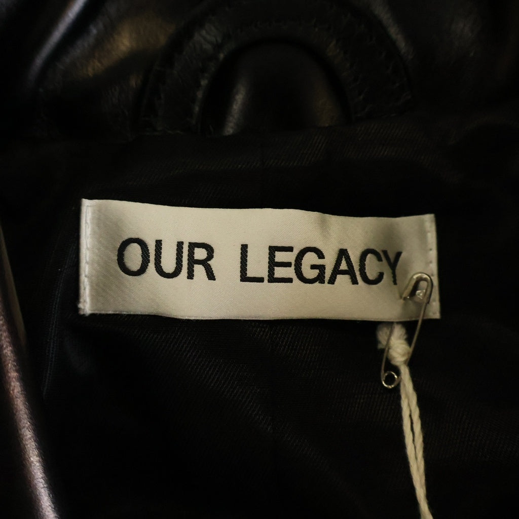 OUR LEGACY(アワーレガシー) 21AW HELLRAISER JACKET ヘルレイサー カウレザー ライダースジャケット ブラック M2209HA