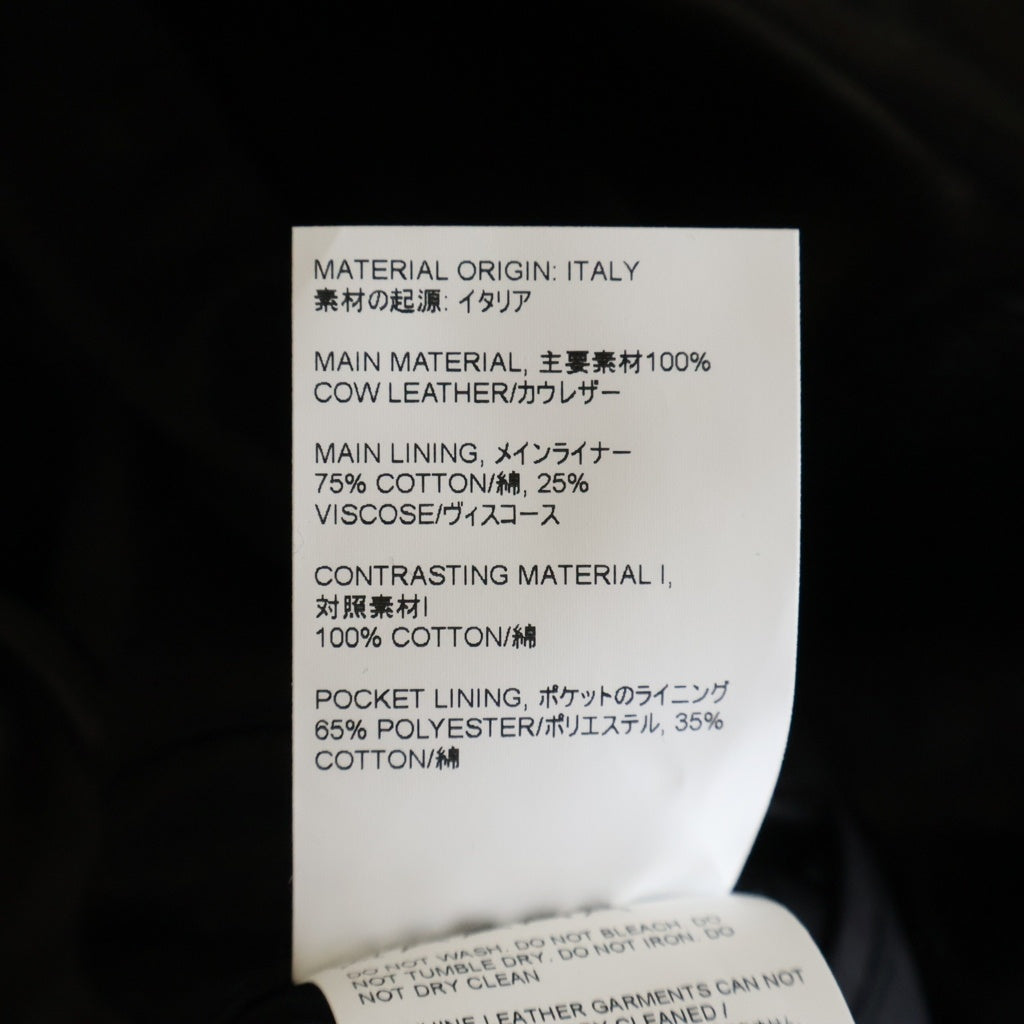 OUR LEGACY(アワーレガシー) 21AW HELLRAISER JACKET ヘルレイサー カウレザー ライダースジャケット ブラック M2209HA