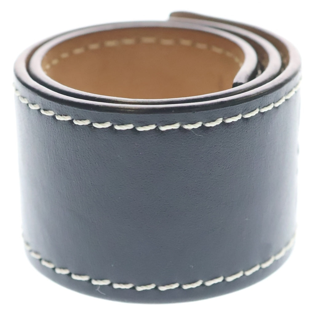 LOEWE(ロエベ) SMALL SLAP BRACELET スモール スラップ アナグラムロゴ レザーブレスレット ブラック レディース
