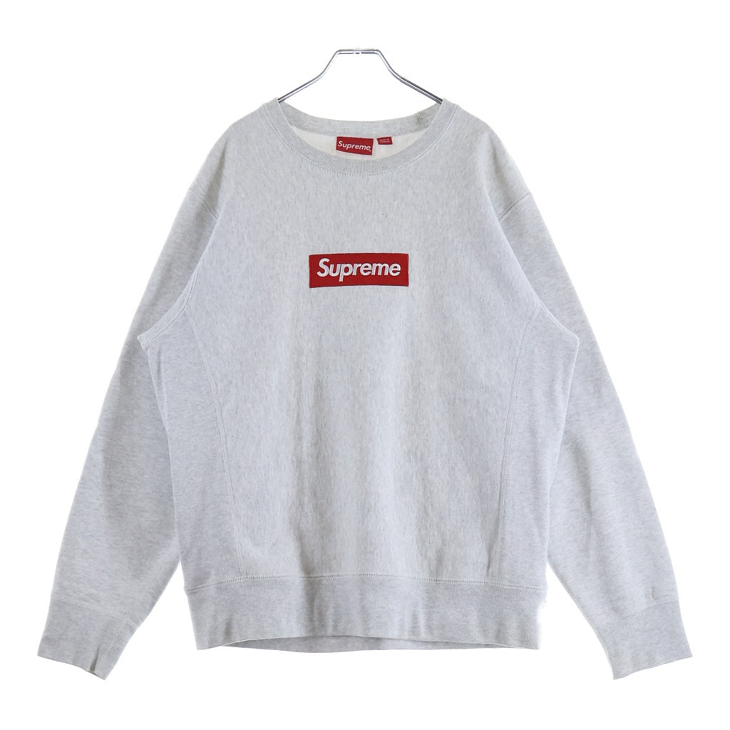 SUPREME(シュプリーム) 18AW Box Logo Crewneck Sweatshirt ボックスロゴ クルーネック スウェット トレーナー グレー 3226E020030