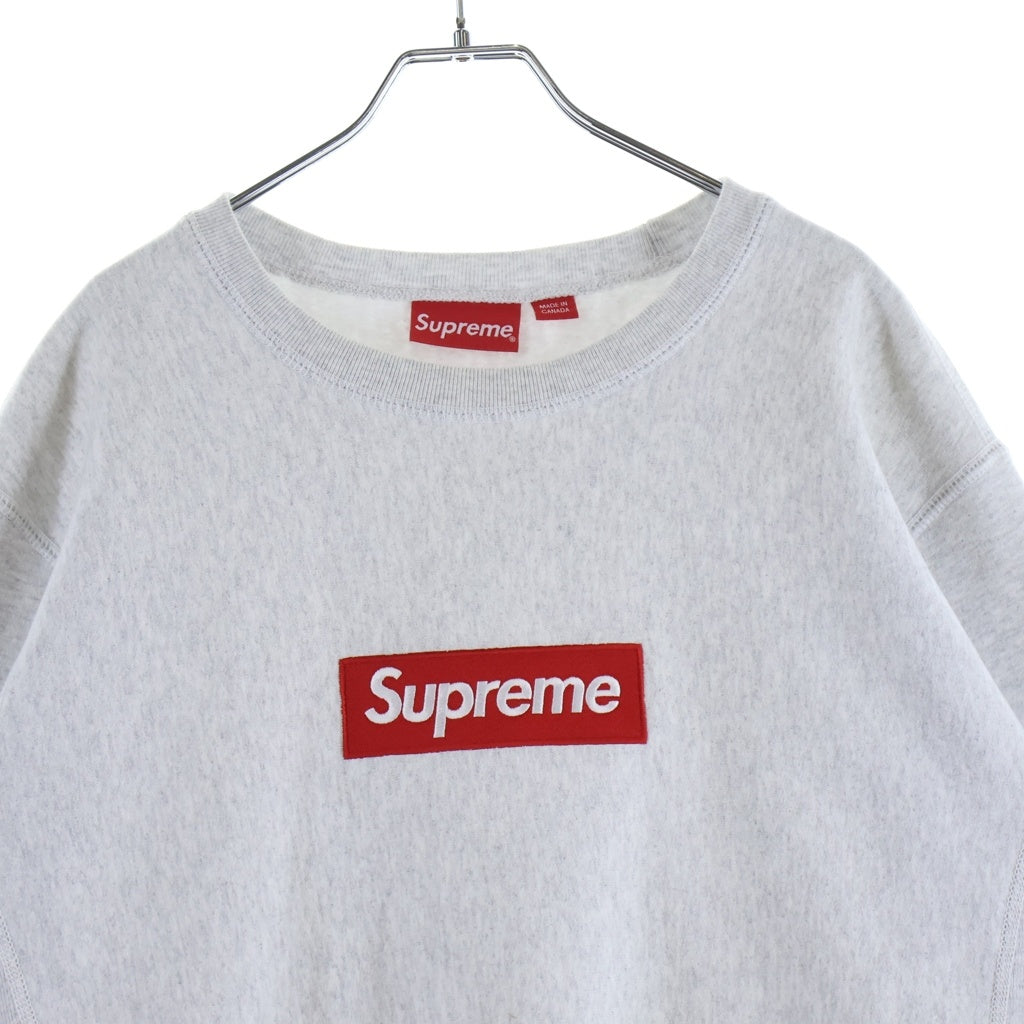 SUPREME(シュプリーム) 18AW Box Logo Crewneck Sweatshirt ボックスロゴ クルーネック スウェット トレーナー グレー 3226E020030