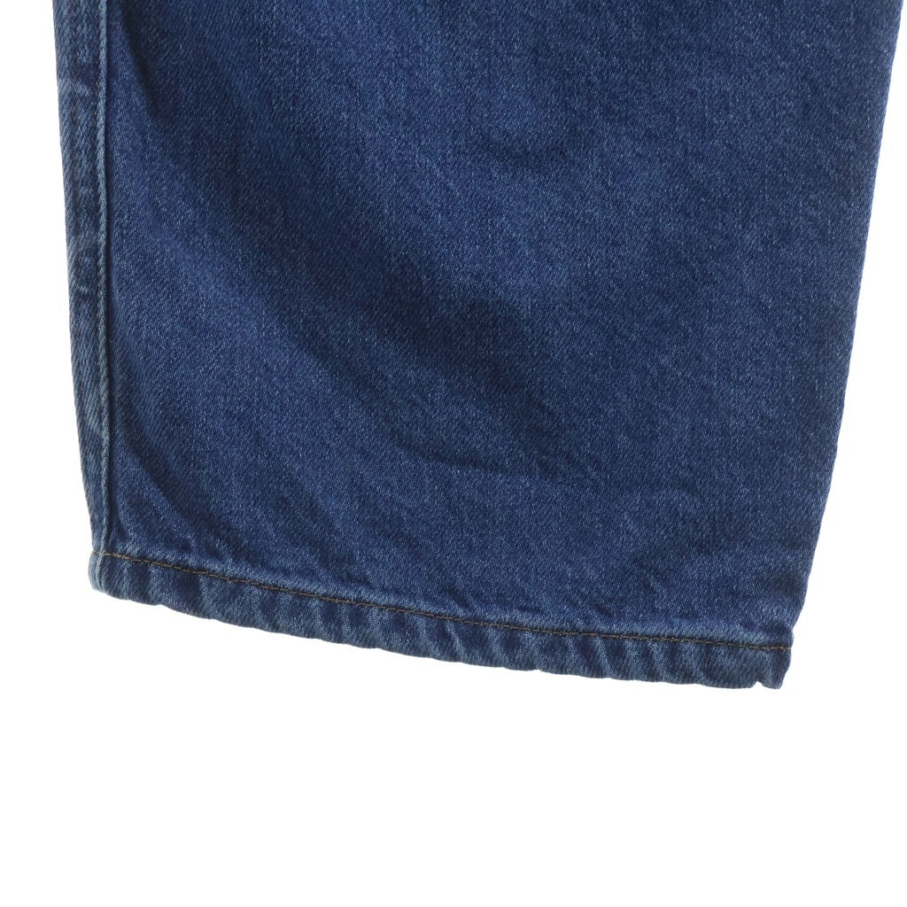 MARINE SERRE(マリーン セル) MOON PRINT WIDE LEG JEANS ムーンプリントワイドレッグジーンズ レディース バギーデニム ワイドパンツ ブルー