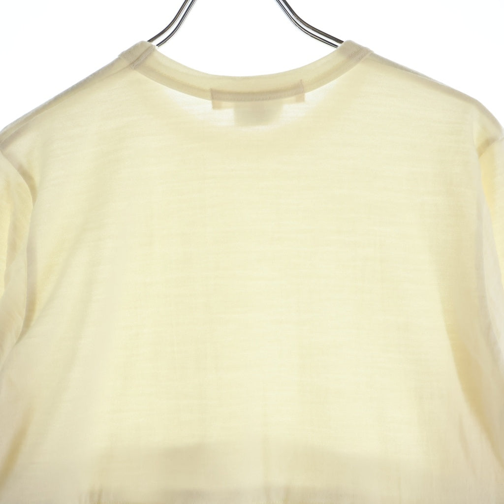 COMME des GARCONS(コムデギャルソン) 20AW チュールドッキングニット レディース 長袖クルーネック アイボリー GF-T012