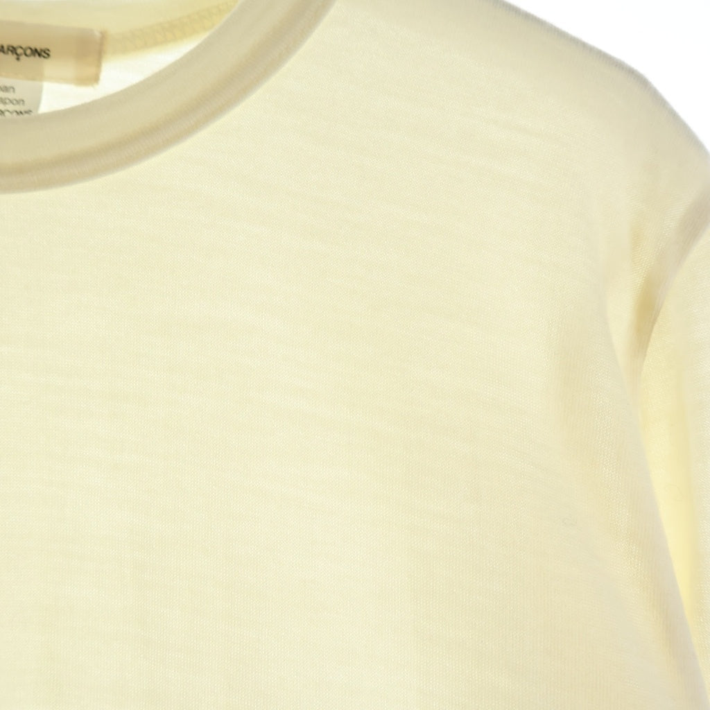 COMME des GARCONS(コムデギャルソン) 20AW チュールドッキングニット レディース 長袖クルーネック アイボリー GF-T012