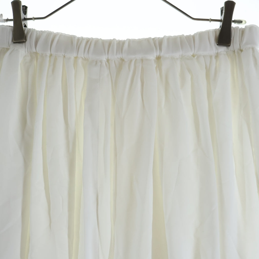 COMME des GARCONS COMME des GARCONS(コムデギャルソンコムデギャルソン) 21SS ギャザーフレアスカート ポケット ドローコード レディース ホワイト RG-S015