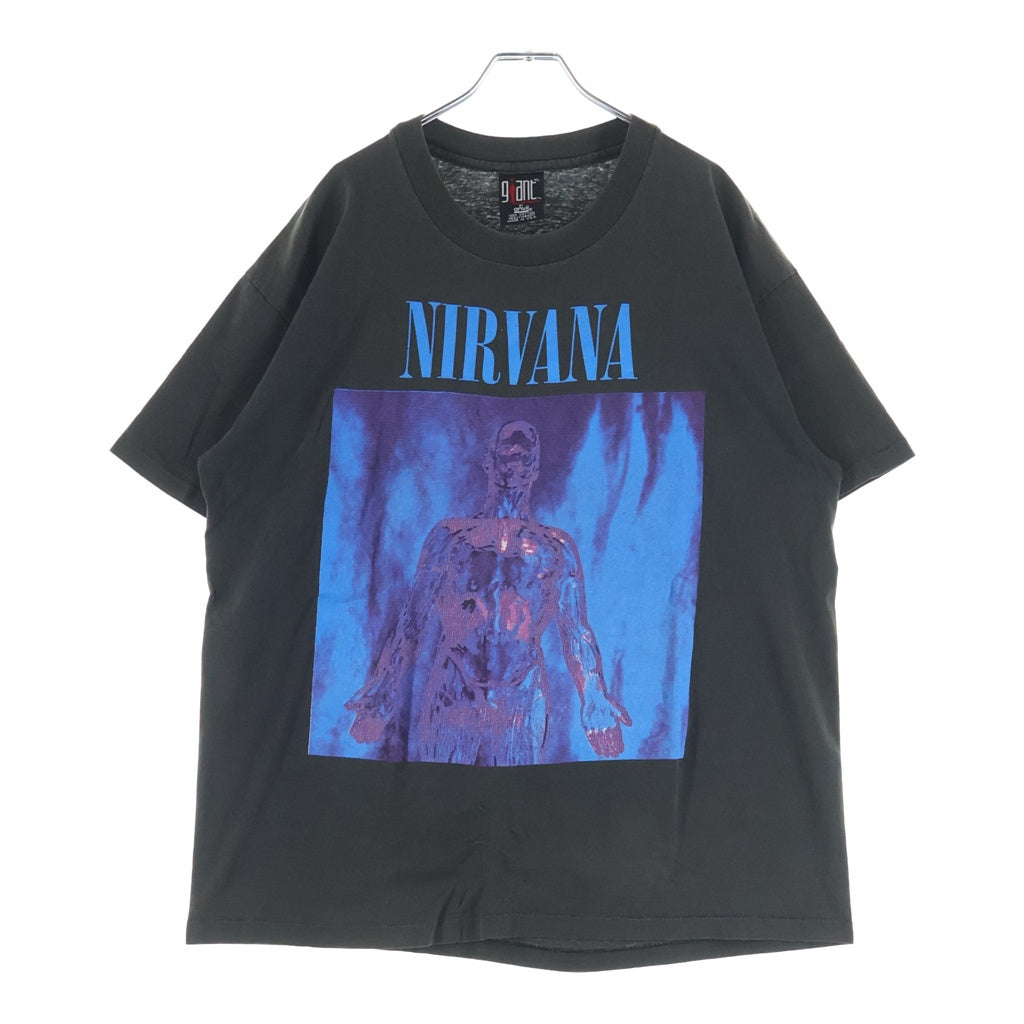 VINTAGE(ヴィンテージ) 90S VINTAGE NIRVANA SLIVER GIANT TEE ニルヴァーナ スリヴァー ヴィンテージ 両面プリント クルーネックTシャツ 半袖カットソー ブラック