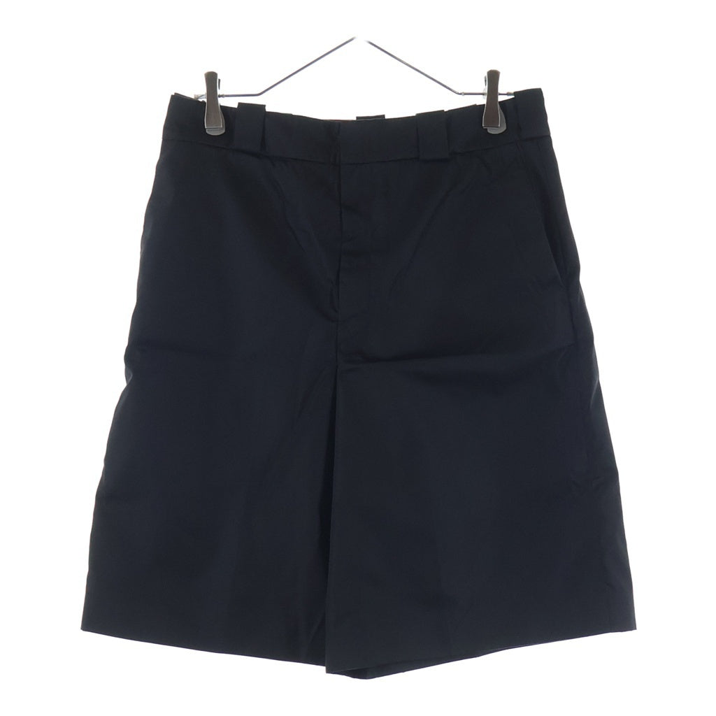 PRADA(プラダ) 23SS RE-NYLON リナイロン トライアングルロゴプレート バミューダショーツ パンツ レディース ブラック DNA863 S192 1WQ8