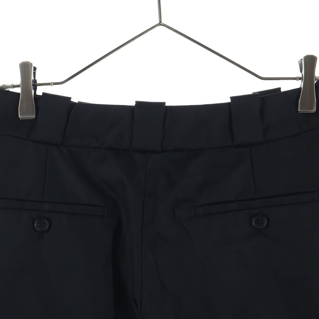 PRADA(プラダ) 23SS RE-NYLON リナイロン トライアングルロゴプレート バミューダショーツ パンツ レディース ブラック DNA863 S192 1WQ8