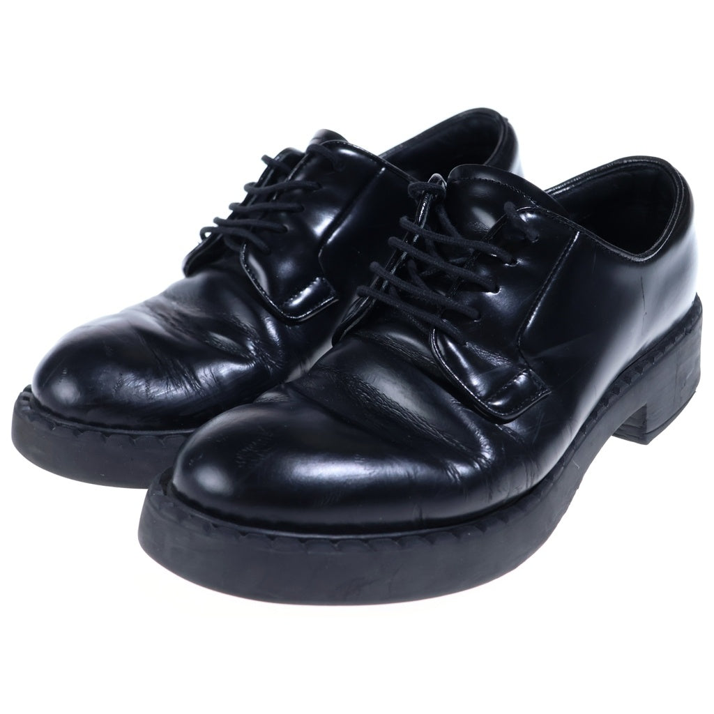 PRADA(プラダ) レースアップ プレーントゥ ローカットブラッシュド