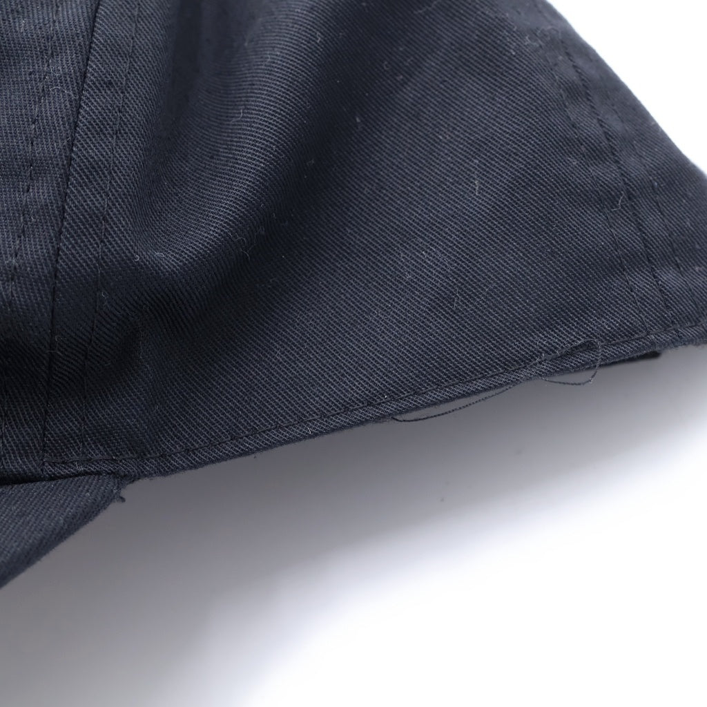 MM6 Maison Margiela(エムエムシックスメゾンマルジェラ) 21SS ロゴ刺繍 コットンキャップ 帽子 ブラック S52TC0037