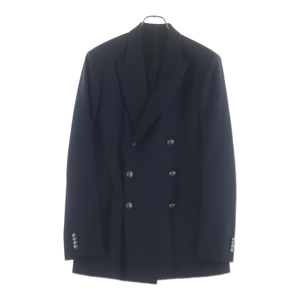 DIESEL BLACK GOLD(ディーゼルブラックゴールド) JAPPER エンブレムモチーフボタン ダブルブレスト テーラードジャケット ブレザー ネイビー 00SFHV BG3KY