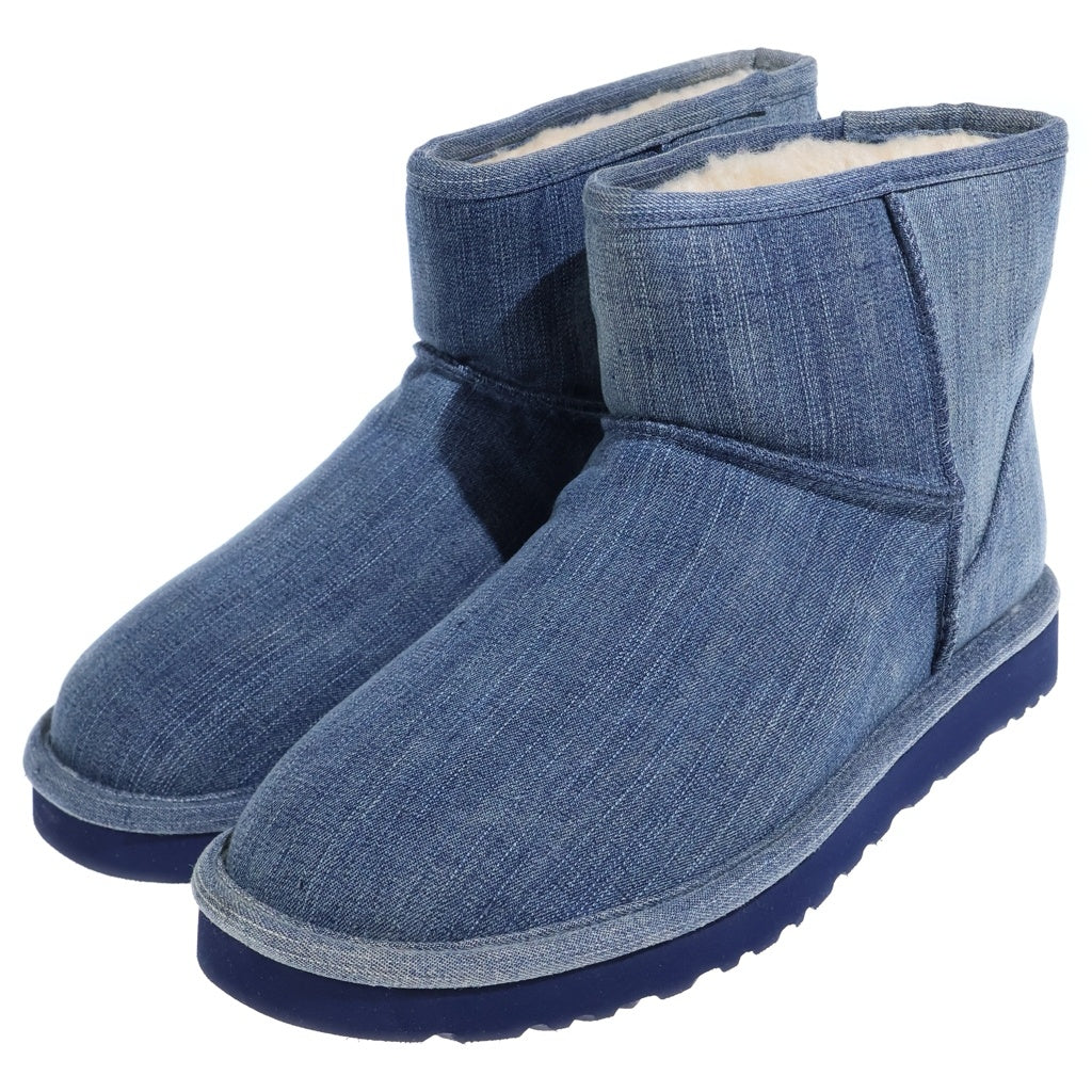 UGG(アグ) M CLASSIC MINI WASHED DENIM クラシックミニ ウォッシュドデニム ムートンブーツ インディゴ US9/27cm 1011737
