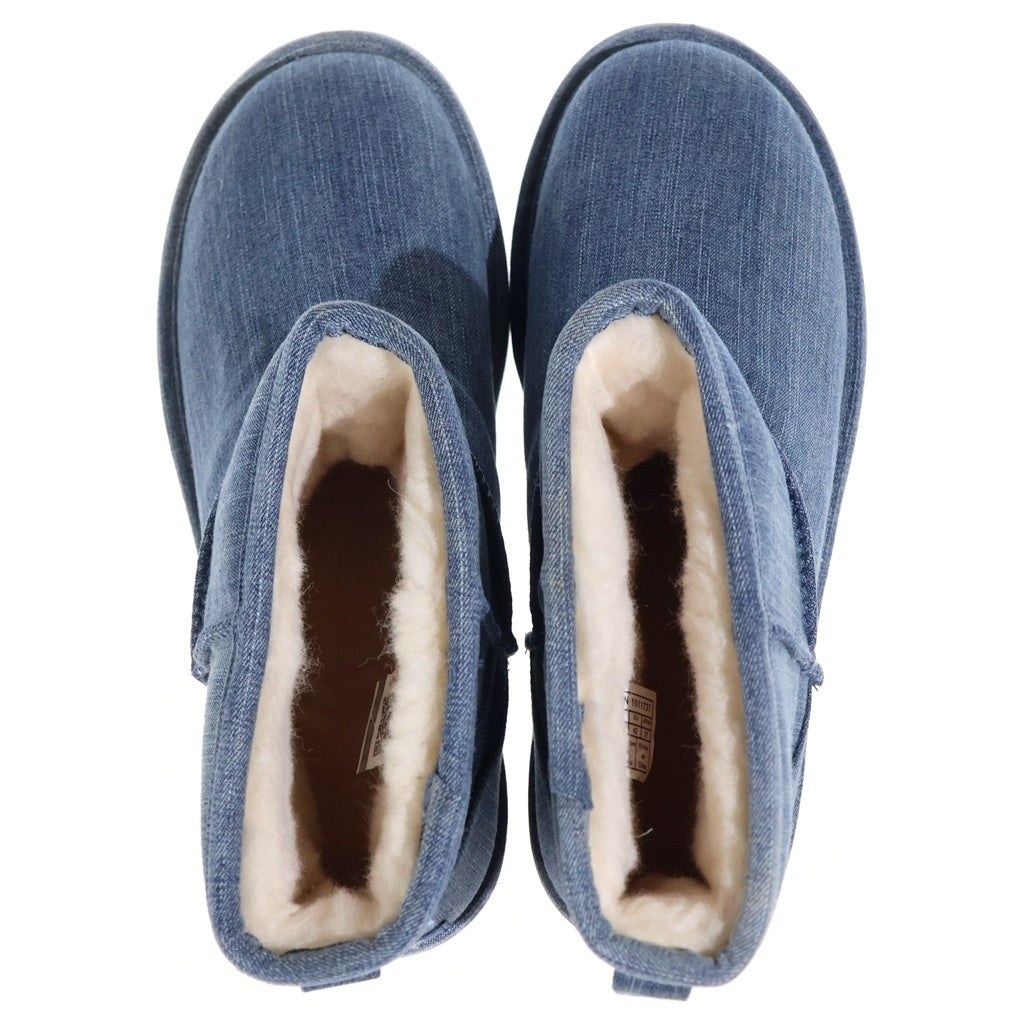 UGG(アグ) M CLASSIC MINI WASHED DENIM クラシックミニ ウォッシュドデニム ムートンブーツ インディゴ US9/27cm 1011737