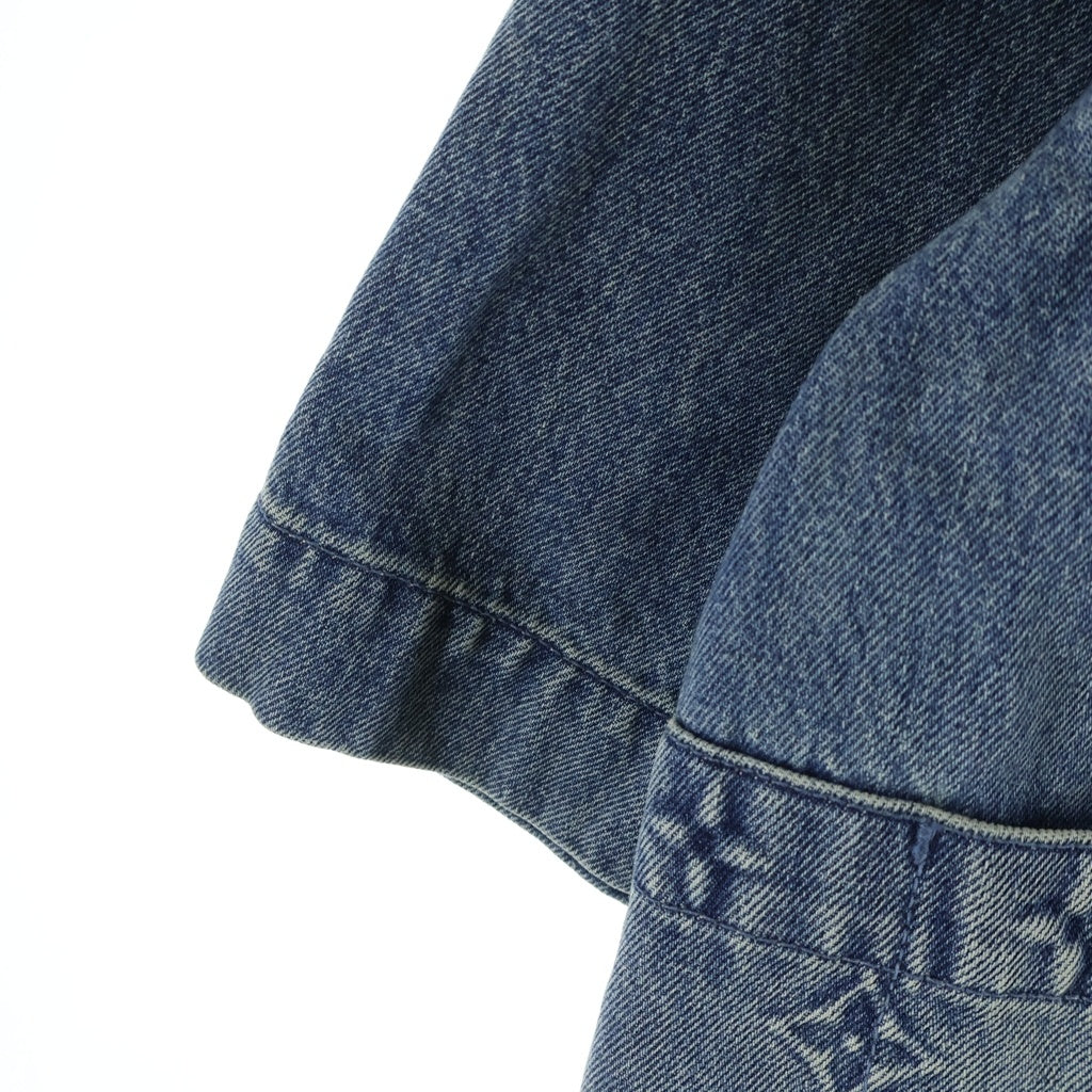 LOUIS VUITTON(ルイヴィトン) 23AW MONOGRAM DENIM WORK SS SHIRT モノグラム オーバーサイズ デニム ワーク半袖シャツ インディゴ RM232Q Y38 HOS46W