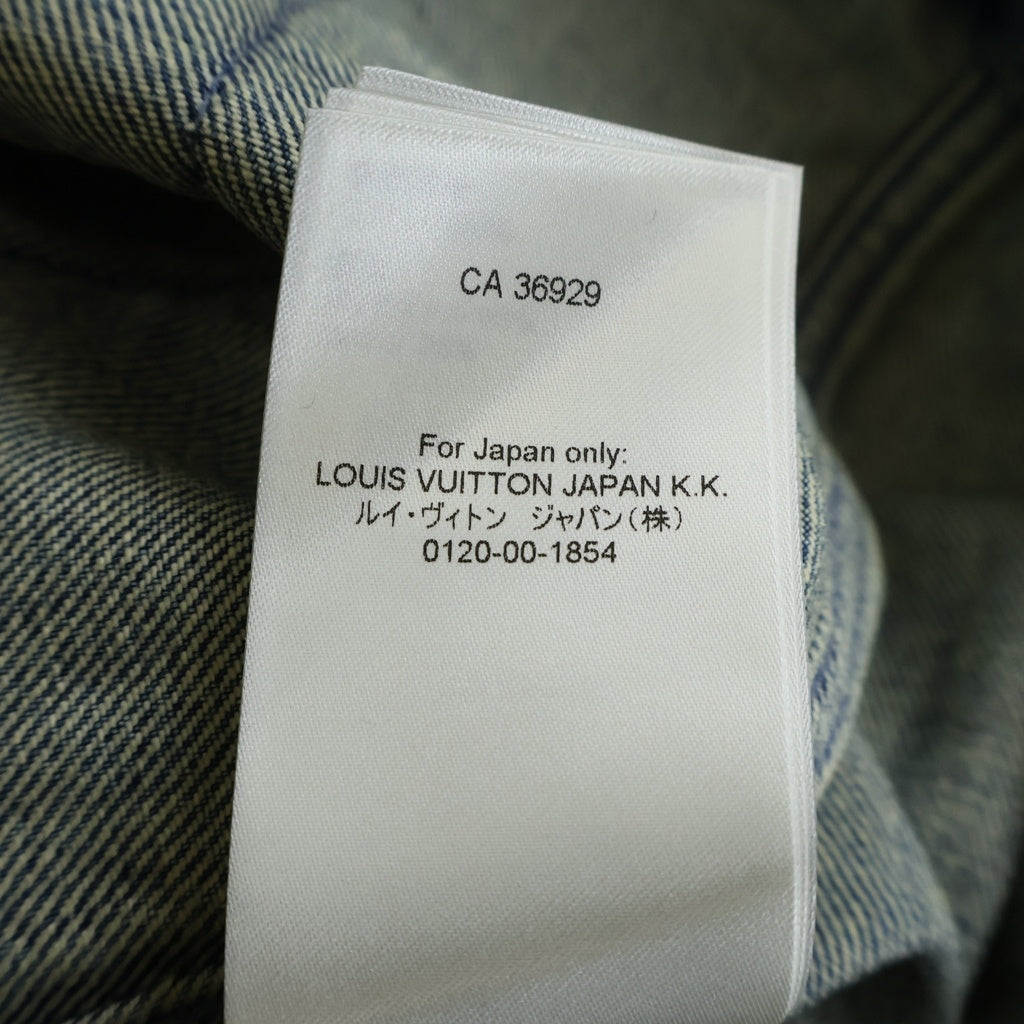 LOUIS VUITTON(ルイヴィトン) 23AW MONOGRAM DENIM WORK SS SHIRT モノグラム オーバーサイズ デニム ワーク半袖シャツ インディゴ RM232Q Y38 HOS46W